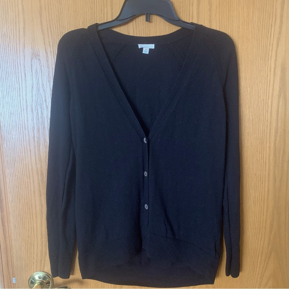 GAP Black Button-front Cardigan - XS